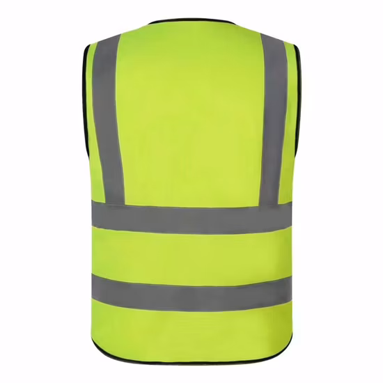 Maßgeschneidertes Logo und Muster, gut sichtbare, reflektierende Sicherheitskleidung, Hemdweste